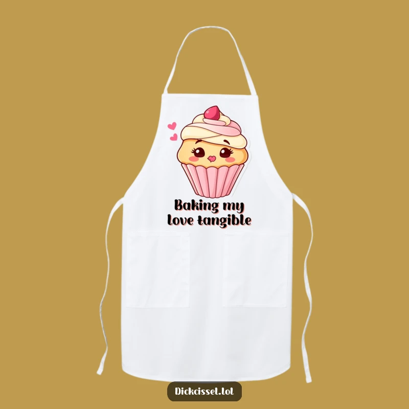 Funny Cupcake Kiss Apron: Sweet Frosting Blown Kiss, Great Funny Gift