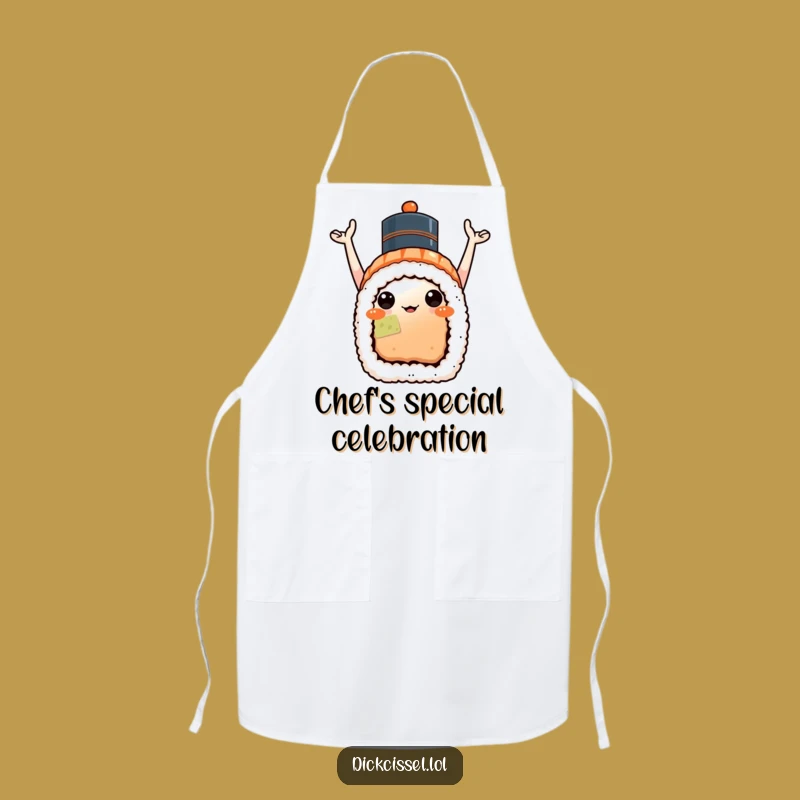 Funny Sushi Celebration Apron - Kitchen Cheer, Perfect Humorous Cooking Gift