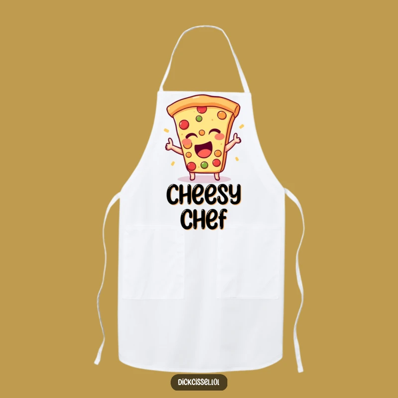 Funny Pizza Wink Apron: Cook with Cheesy Flair and Humor