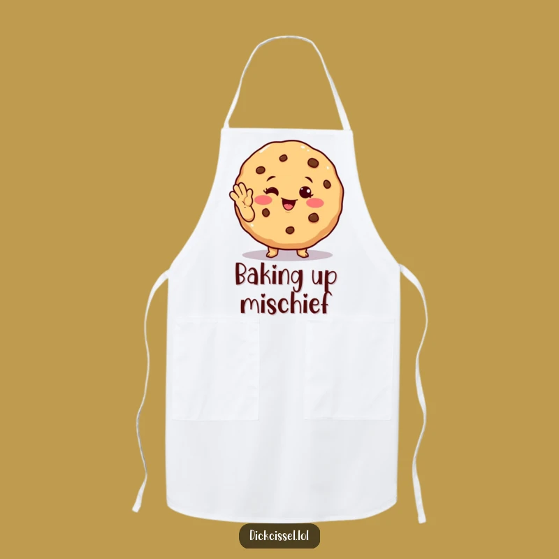 Funny Winking Cookie Apron - Kitchen Cheer, Perfect Humorous Cooking Gift