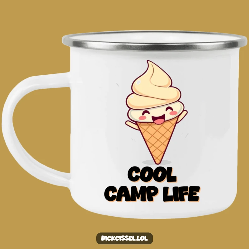 Funny Ice Cream Spin Camping Mug: Enjoy Drinks with Sweet Joy Outdoors