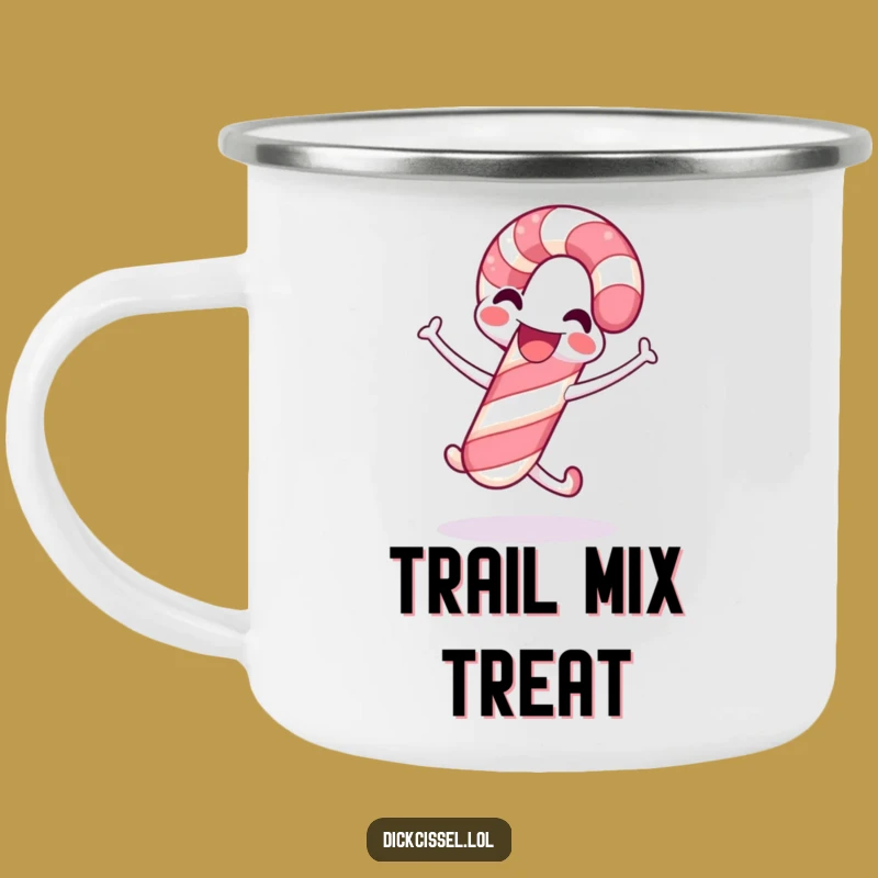 Funny Candy Cane Camping Mug: Enjoy Your Warm Drinks with Festive Cheer