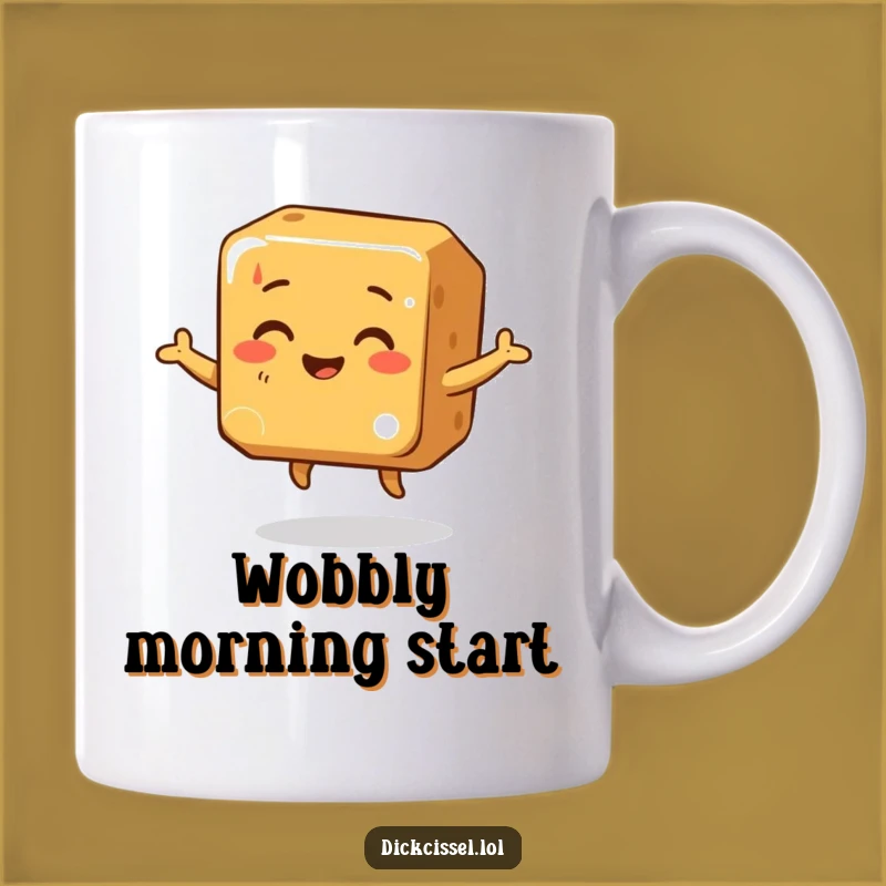 Funny Caramel Dance Mug: Wobbly Fun for Your Morning, Perfect Sweet Funny Gift