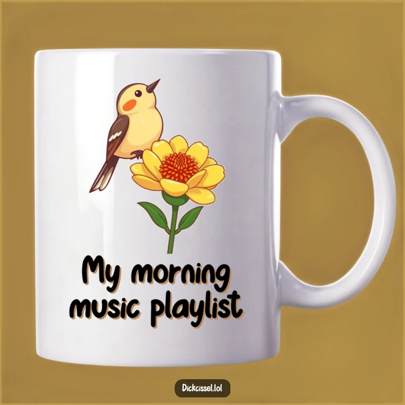 Funny Dickcissel Bird Flower Stalk Mug: A Hilarious and Perfect Gift for Bird Lovers