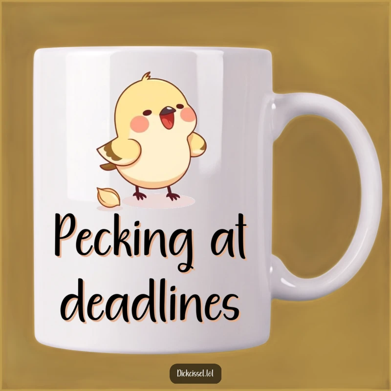 Funny Pecking Bird Mug - Hilarious Gift for Seed Lovers & Bird Fans