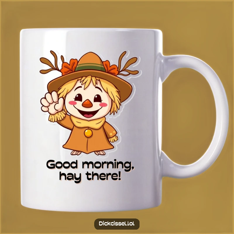 Funny Scarecrow Welcome Mug - A Hilarious Gift for Farmers and Autumn Lovers