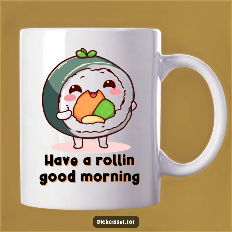 Funny Sushi Roll Offering Bite Mug - Perfect Delicious Foodie Gift