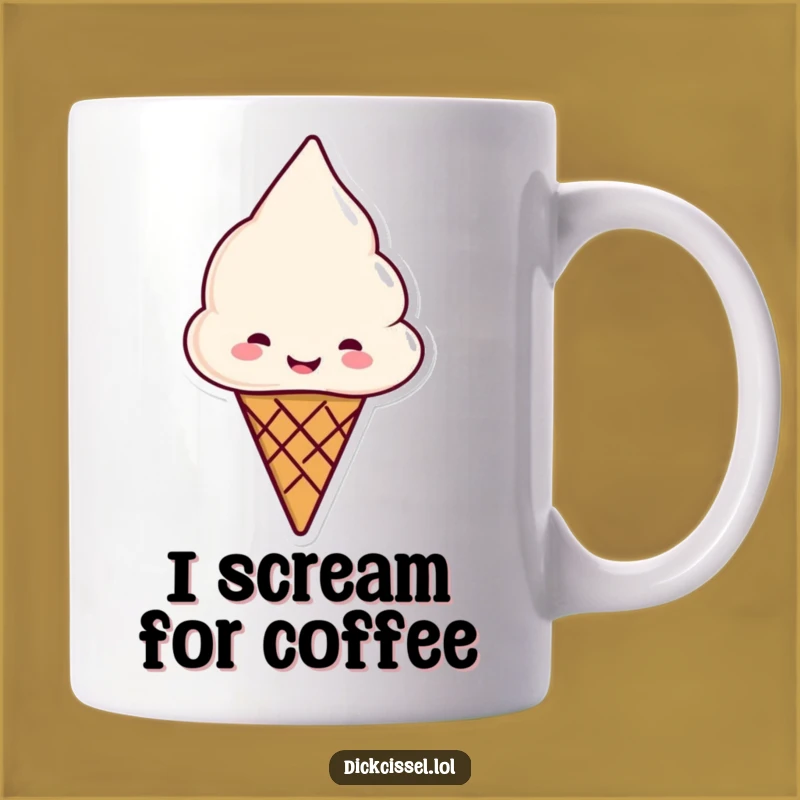 Funny Ice Cream Cone Mug: Sweeten Your Day with a Cheerful Treat