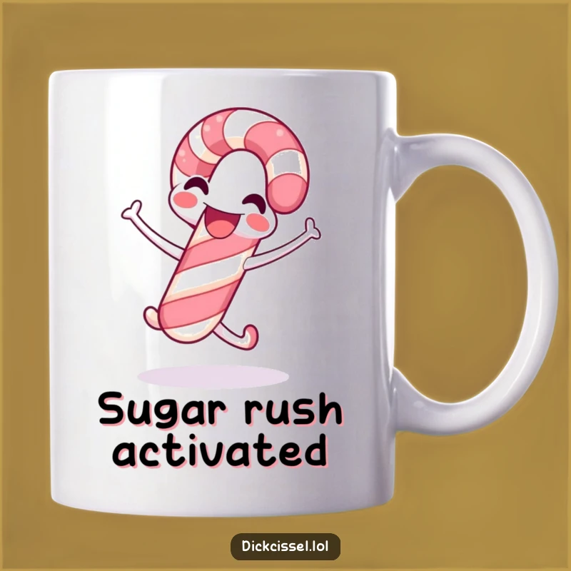 Funny Candy Cane Celebration Mug: A Joyful Christmas Gift for Festive Fun