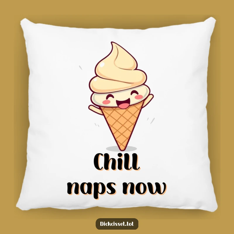 Funny Ice Cream Spin Pillow: Snuggle Up with Sweet Comfort and Joy