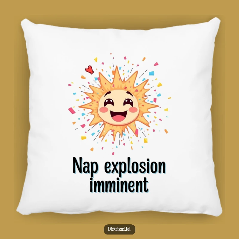 Comfy Funny Explosion Sticker Pillow: Add Bursting Fun to Your Space