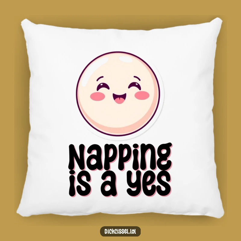 Cozy Funny Candy Button Nod Pillow: Cuddle Up with Positivity, Adorable Funny Gift