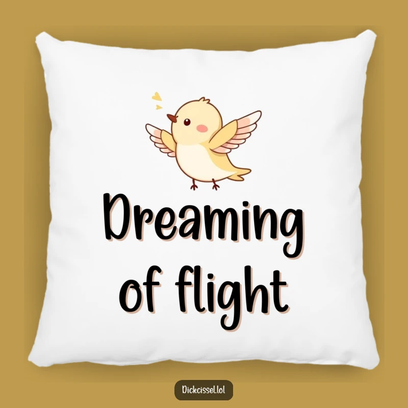 Funny Tiny Bird Flying Pillow - Soft & Hilarious Comfort Gift