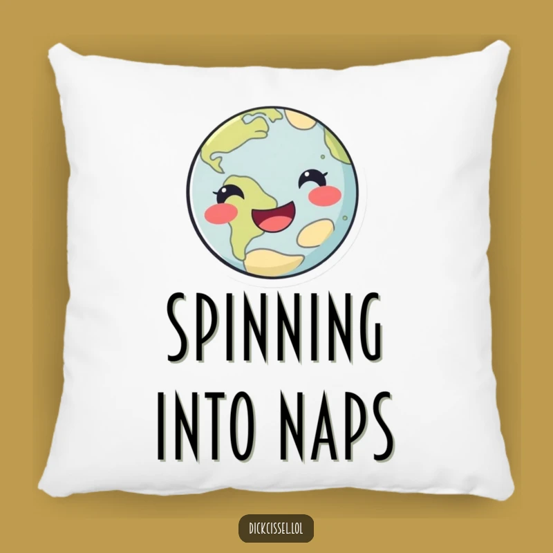 Funny Happy Planet Pillow: Cozy Comfort with a Side of Cosmic Chuckles