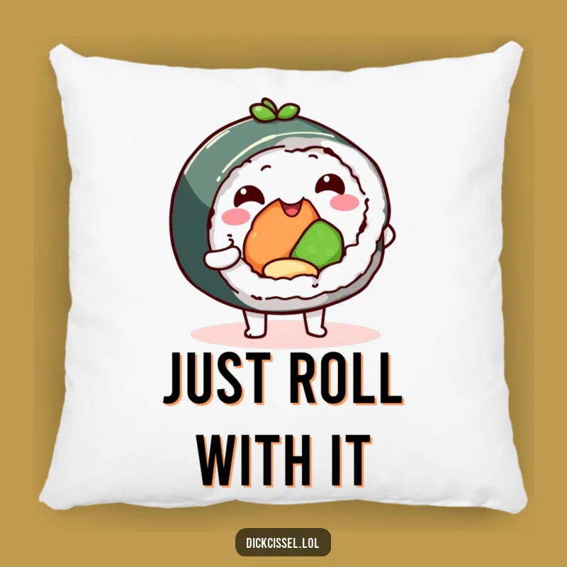 Funny Sushi Roll Pillow - Cozy Comfort with a Delicious Bite