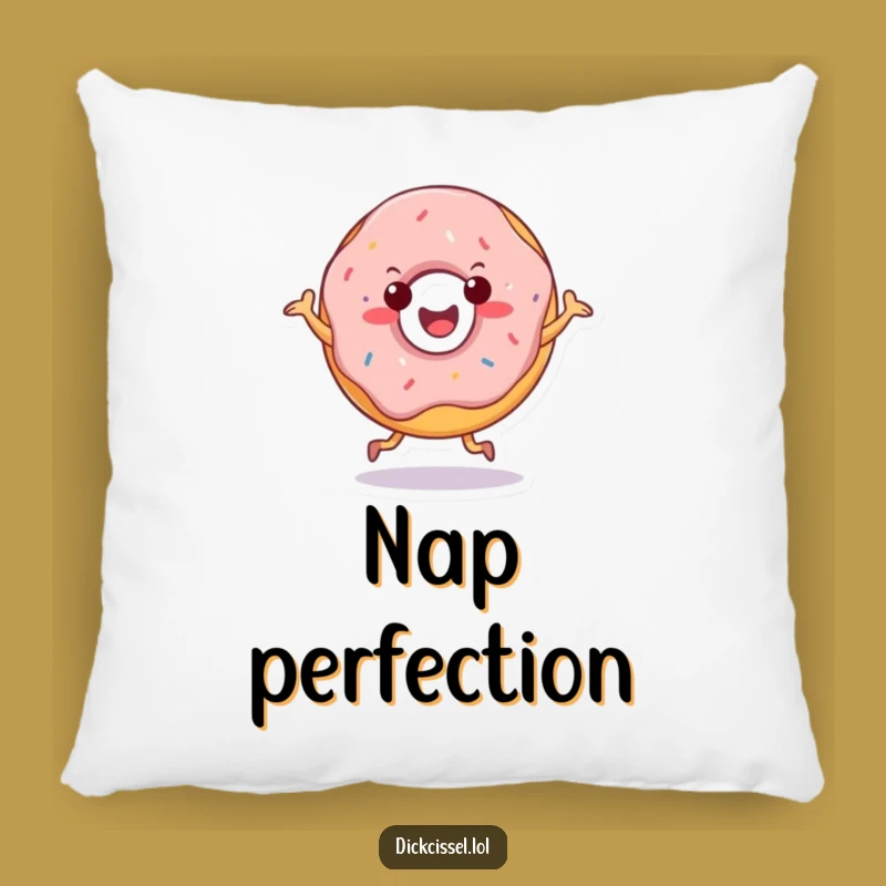 Funny Doughnut Jig Pillow: Snuggle Up with Sweet Comfort and Humor