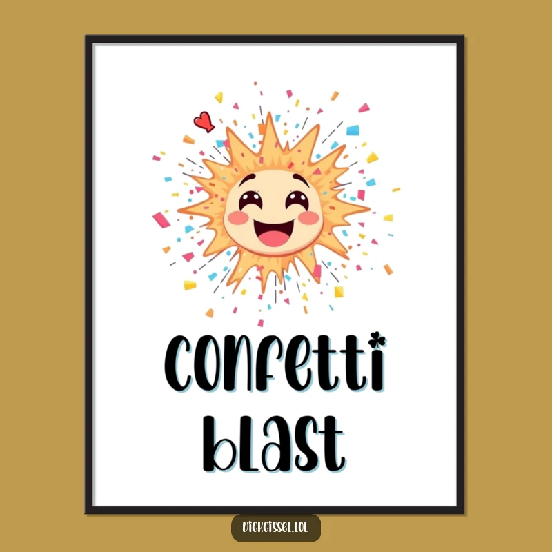 Funny Explosion Sticker Digital Art: Instant Burst of Joyful Celebration