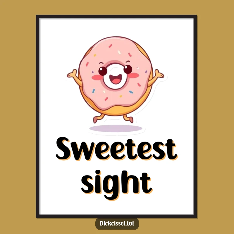 Funny Doughnut Jig Digital Art: Instant Cheerful Decor for Sweet Lovers