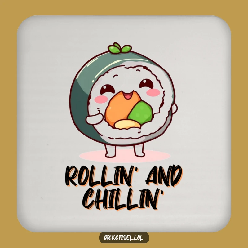 Funny Sushi Roll Coaster - Protect Surfaces with Delicious Charm