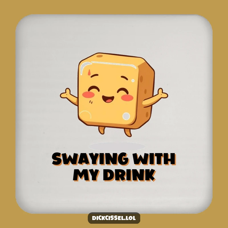 Funny Caramel Dance Coaster Set: Protect Surfaces with Sweet Moves, Cute Funny Gift