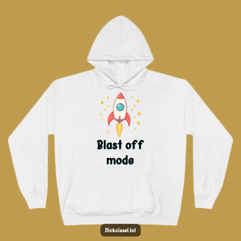 Funny Rocket Blast-Off Hoodie: Cozy Up for Your Next Cosmic Journey