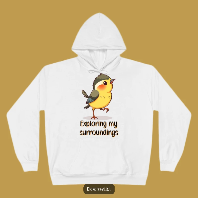 Cozy Dickcissel Bird Hoodie: Stay Warm with Playful Curiosity