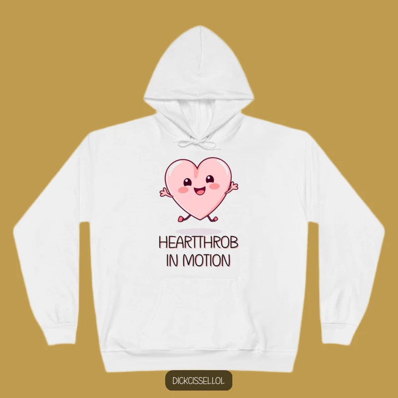 Cozy Funny Candy Heart Bounce Hoodie: Snuggle Up with Sweetness, Ideal Funny Gift