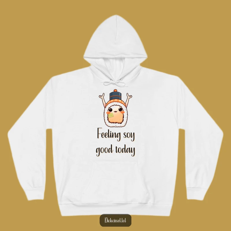 Comfortable Funny Sushi Celebration Hoodie - Cozy Apparel, Ideal Funny Gift