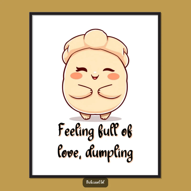 Cozy Free Printable Wall Art: Dumpling Hug for Instant Comfort Decor