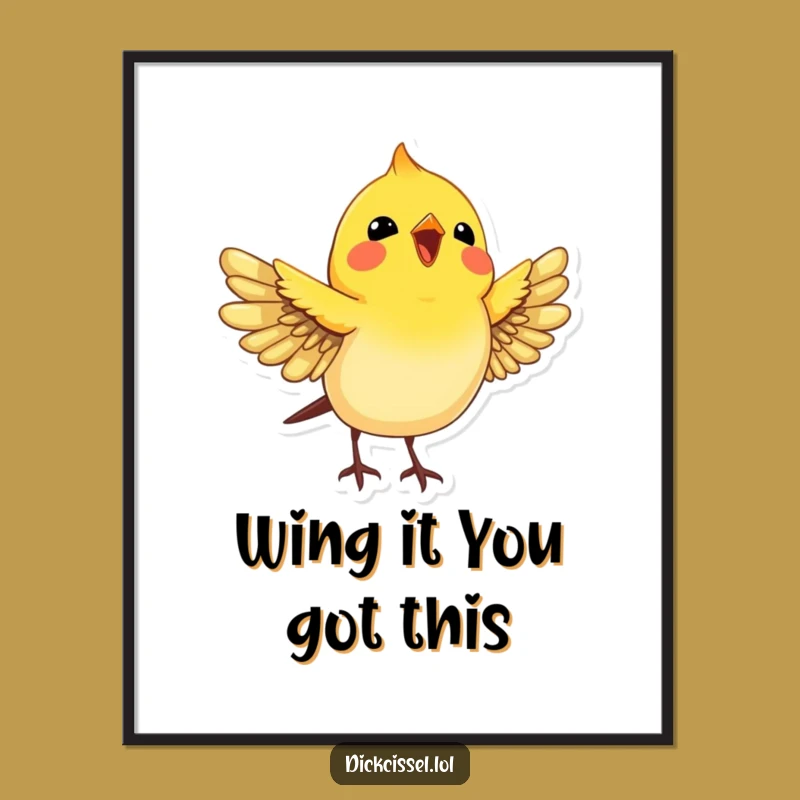 Free Printable Dickcissel Art: Joyful Bird Wings Spread, Uplifting Downloadable Wall Decor