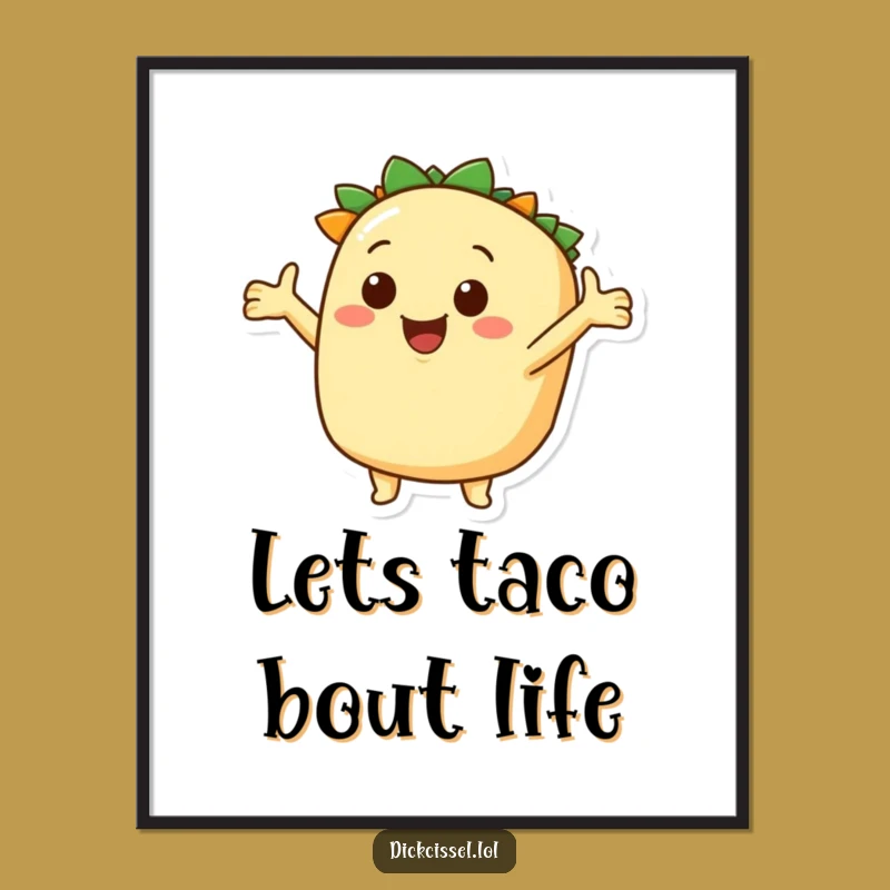Free Printable Wall Art: Taco's Inviting Arms - Fun Decor