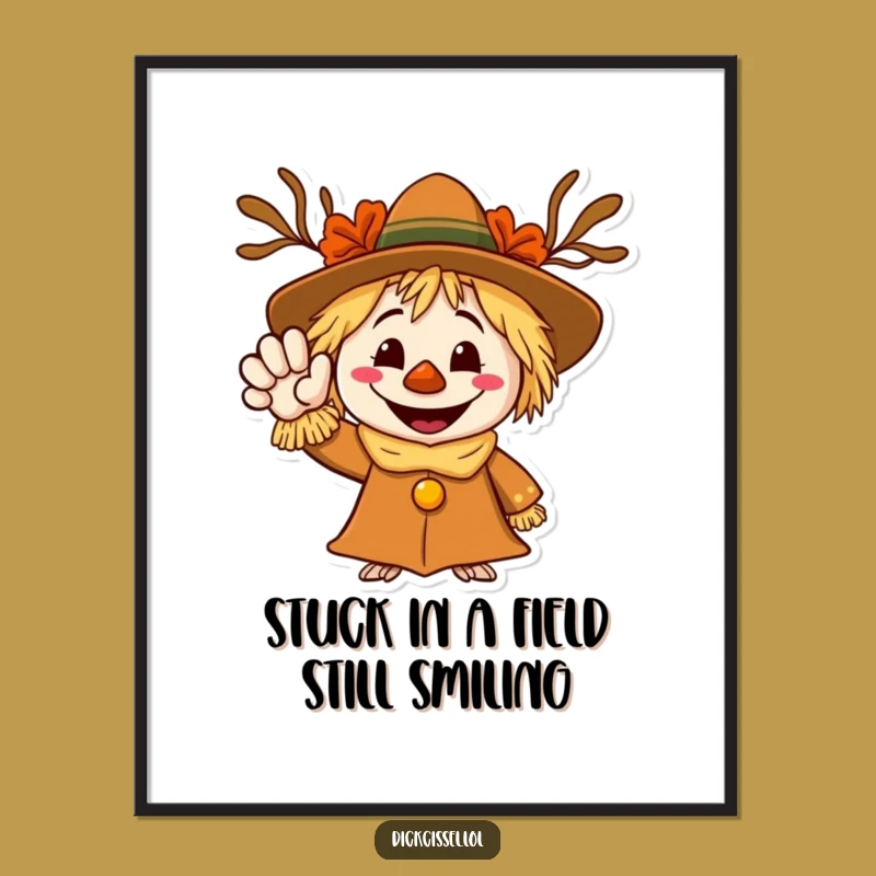 Free Printable Scarecrow Wall Art - Welcoming Wave Downloadable Art for Your Home