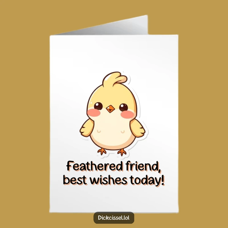 Free Printable Birthday Card: Cheerful Bobbing Bird, Funny Downloadable Gift
