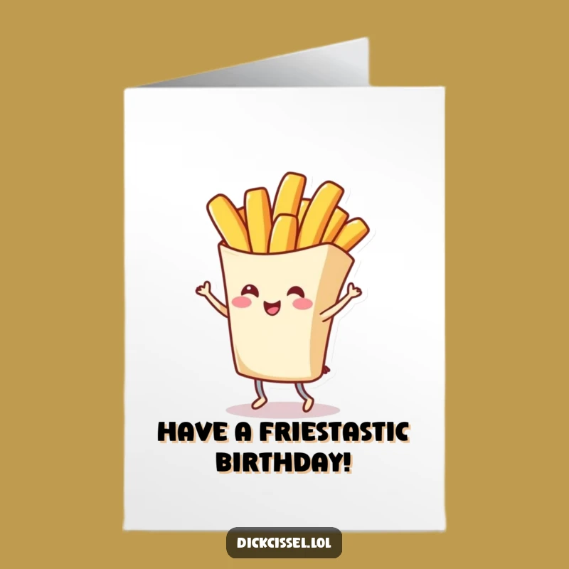 Free Printable Funny Birthday Card Twirling Fry, Your DIY Downloadable Gift