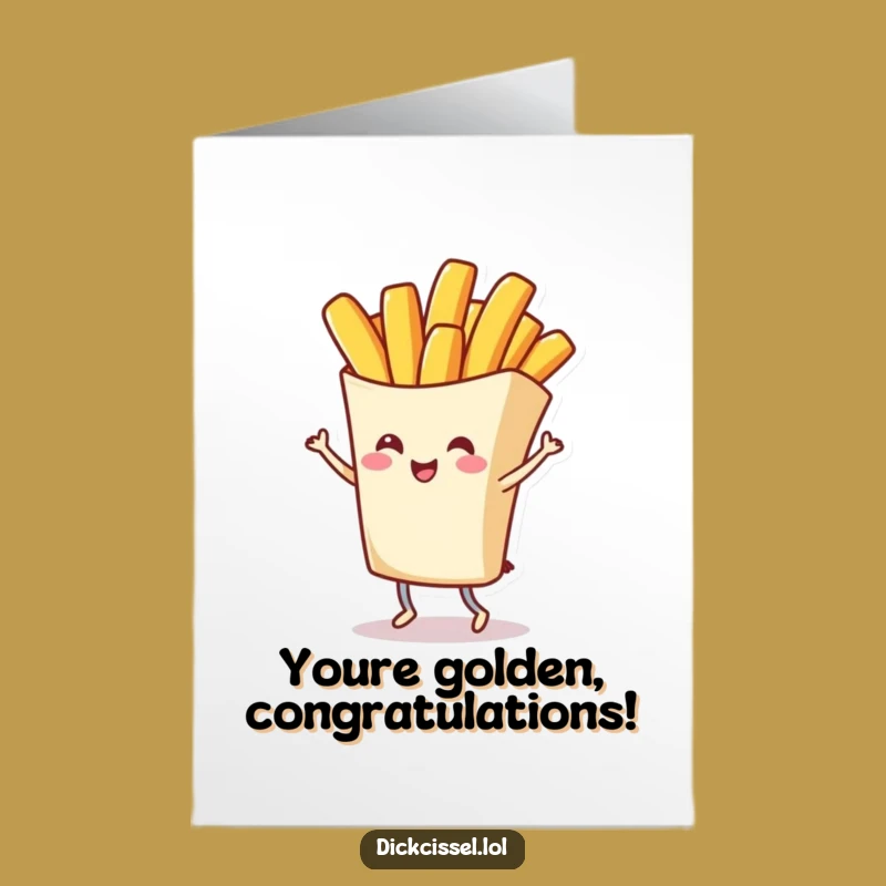 Free Printable Congrats Card Twirling Fry, Downloadable Fun for Achievements