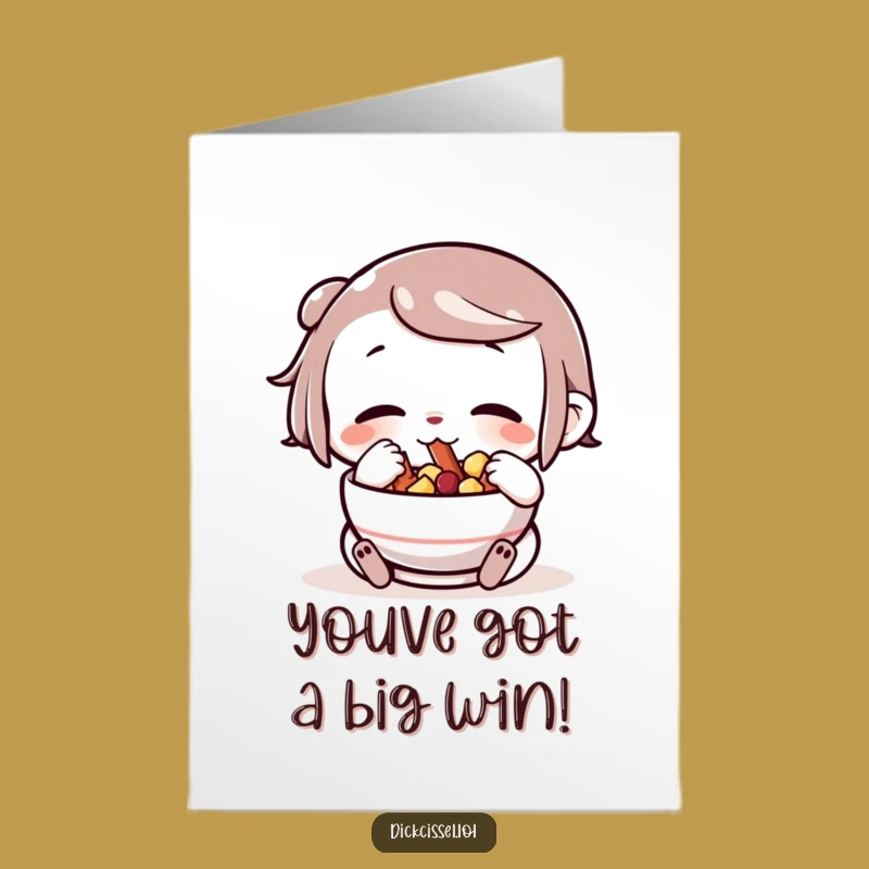 Free Printable Congratulations Card: Snack Celebration, Downloadable Feast