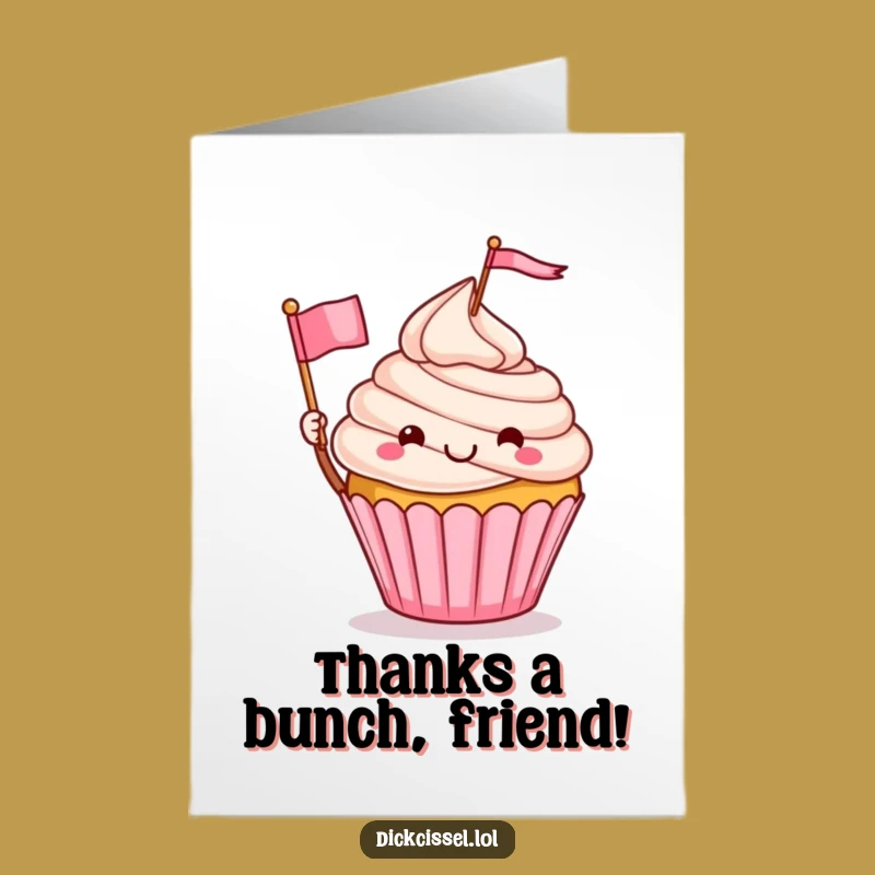 Free Printable Thank You Card: Cupcake Wave, A Sweet Downloadable for Gratitude