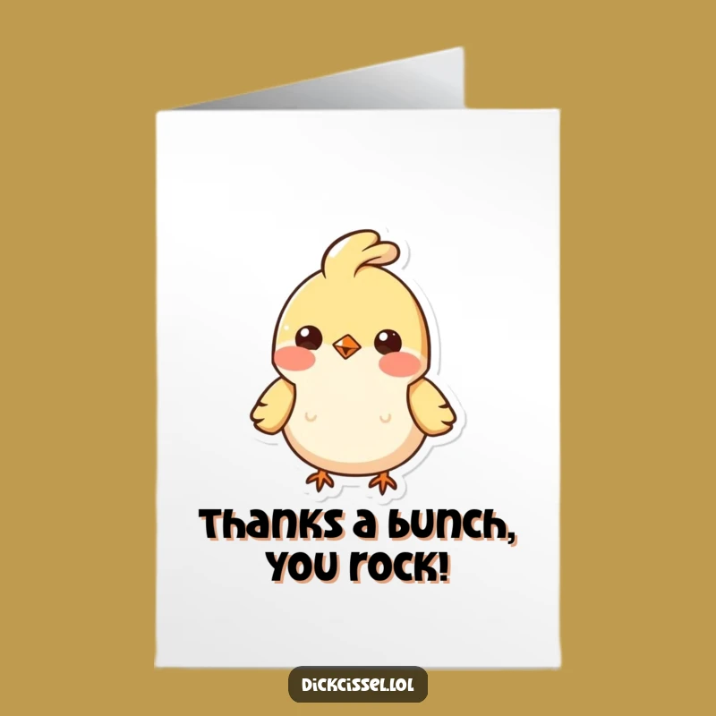 Free Printable Thank You Card: Bobbing Bird, Heartfelt Downloadable Thanks