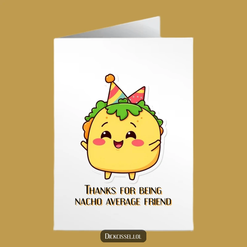 Free Printable Taco Thank You Card: Festive Fiesta Funny Downloadable Gift