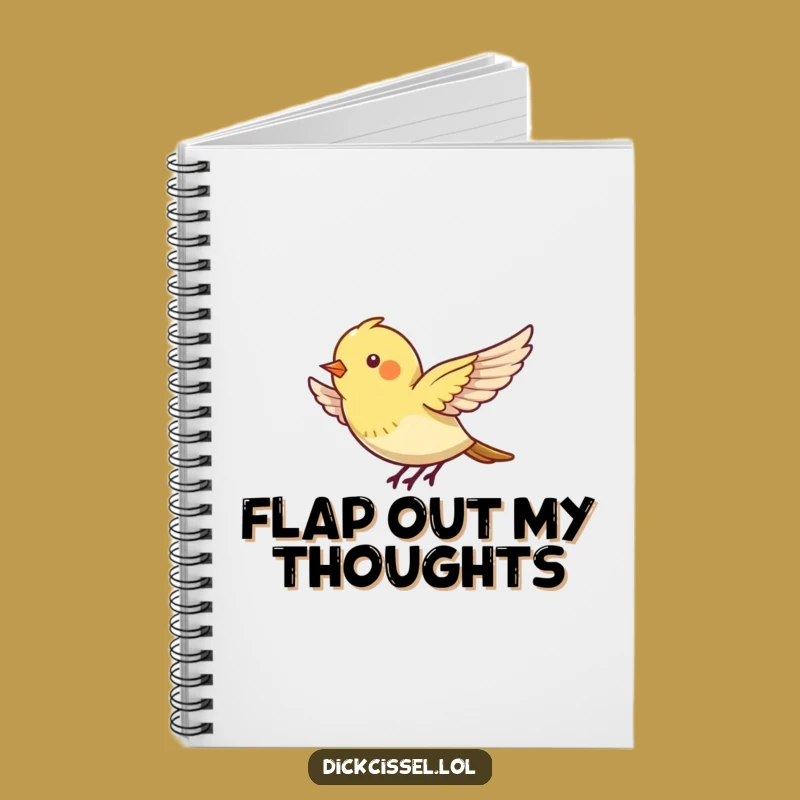 Funny Hovering Bird Notebook: Jot Down Ideas with an Energetic Friend