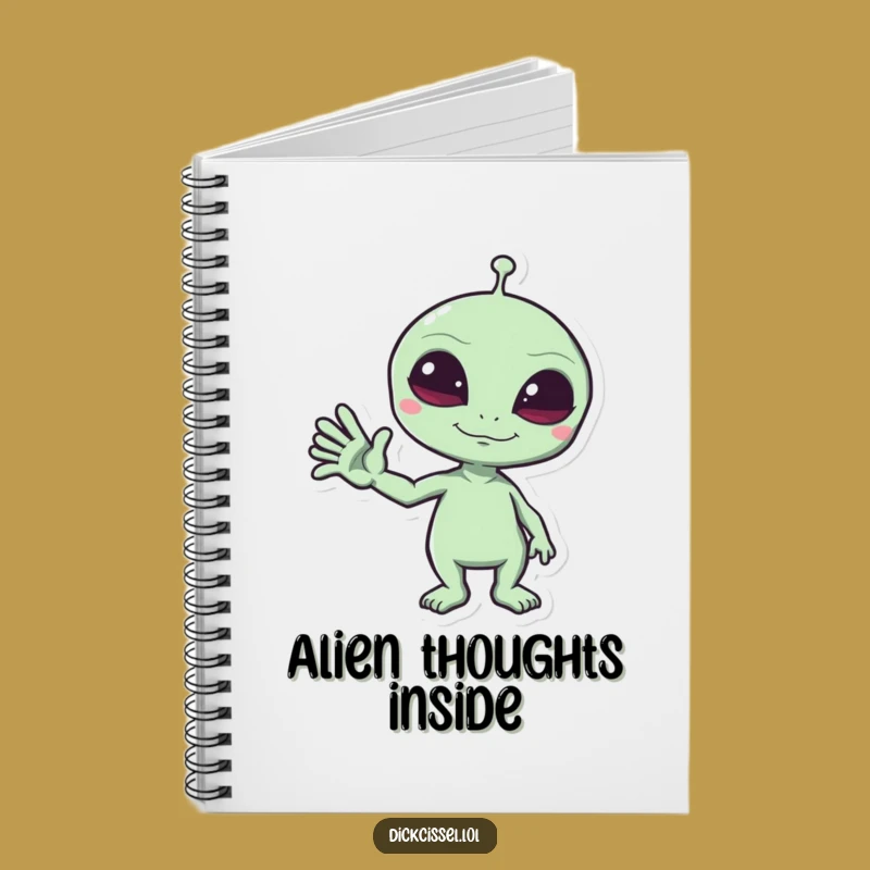Funny Alien Wave Notebook - Space Explorer Journal, Perfect Funny Gift!