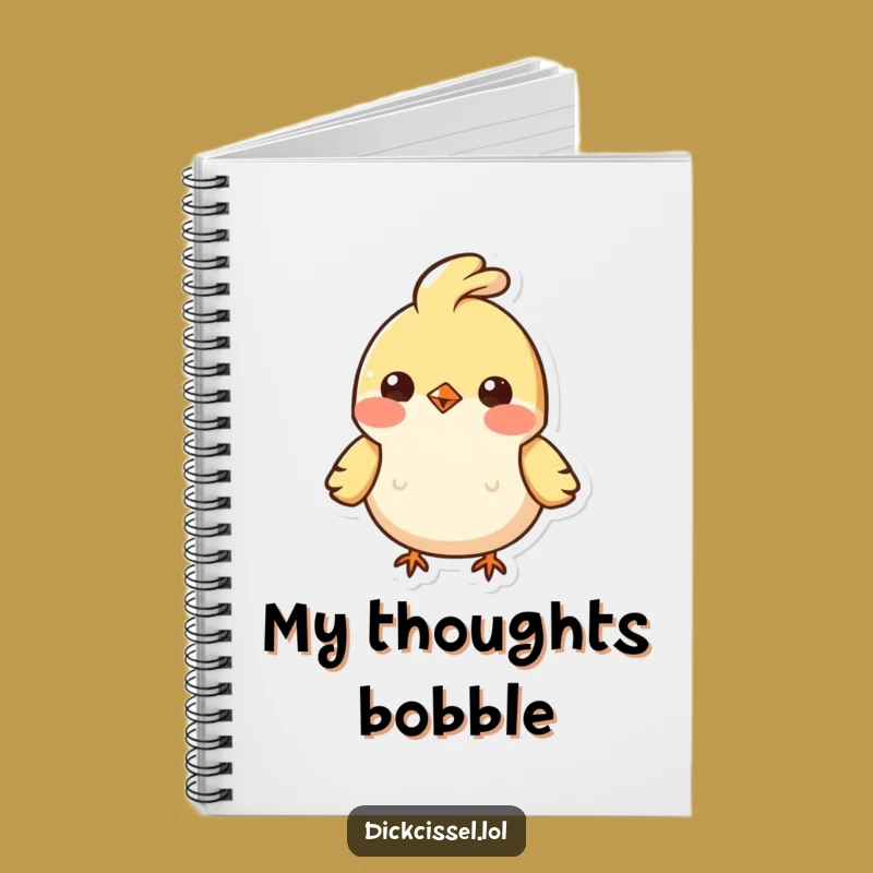 Funny Bobbing Bird Notebook: Feather Tuft Character Journal, Ideal Funny Gift for Writers