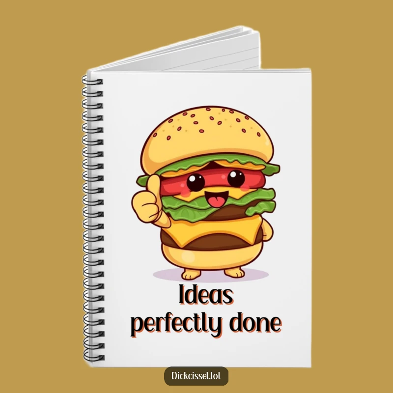 Funny Burger Thumbs Up Notebook: Happy Foodie Journal, Perfect Funny Gift