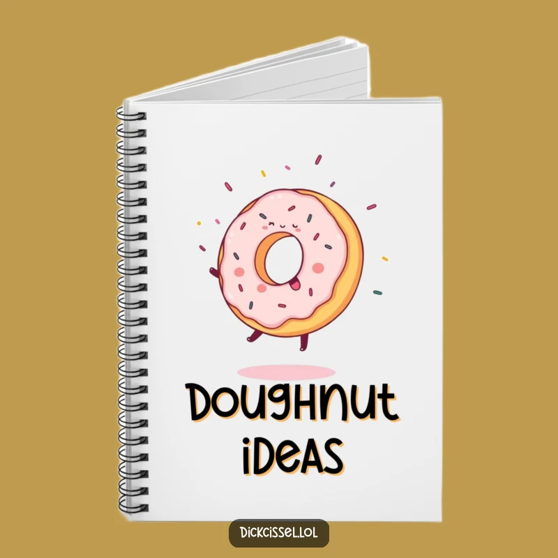 Funny Donut Cartwheel Notebook: Capture Sweet Ideas with this Joyful Character