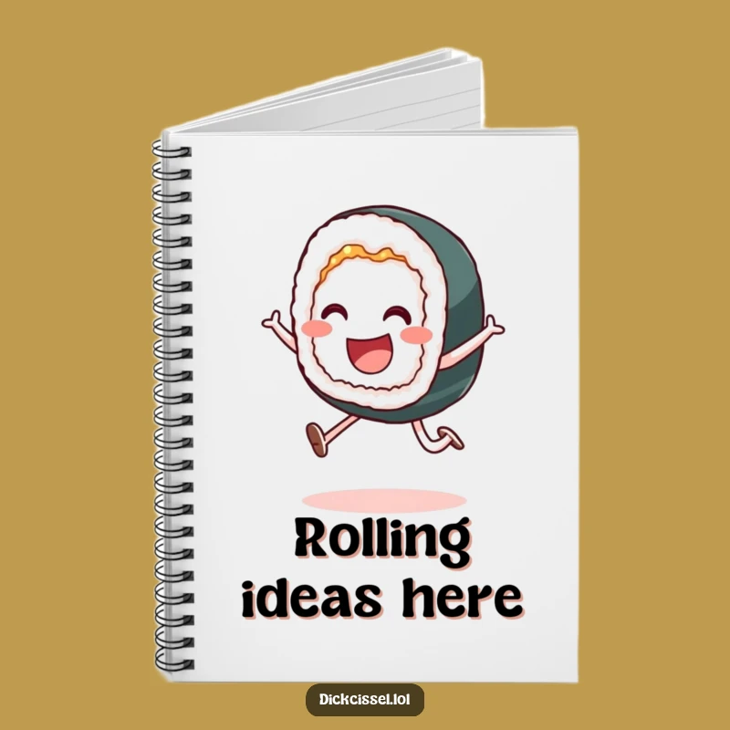 Funny Sushi Leap Notebook: Capture Ideas with Playful Energy