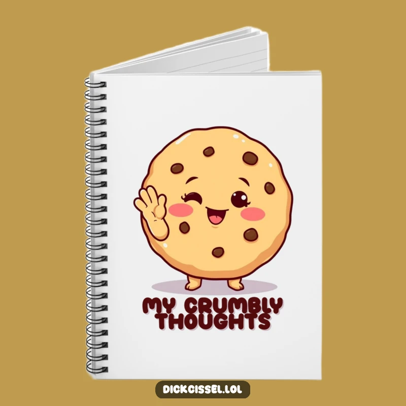 Funny Winking Cookie Notebook - Friendly Notes, Great Funny Gift