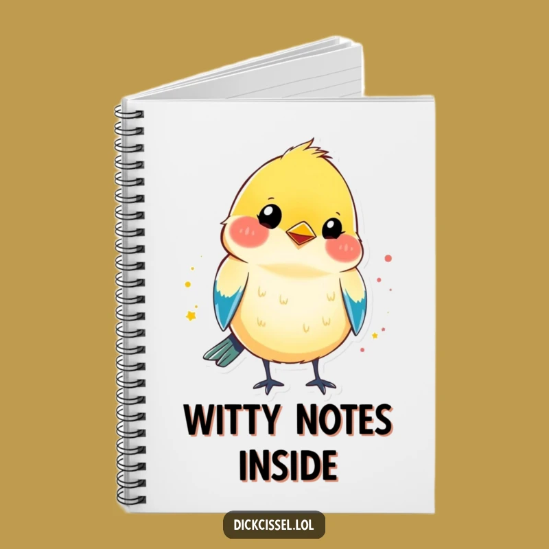 Funny Winking Dickcissel Notebook: Colorful Journal, Ideal Playful Funny Gift