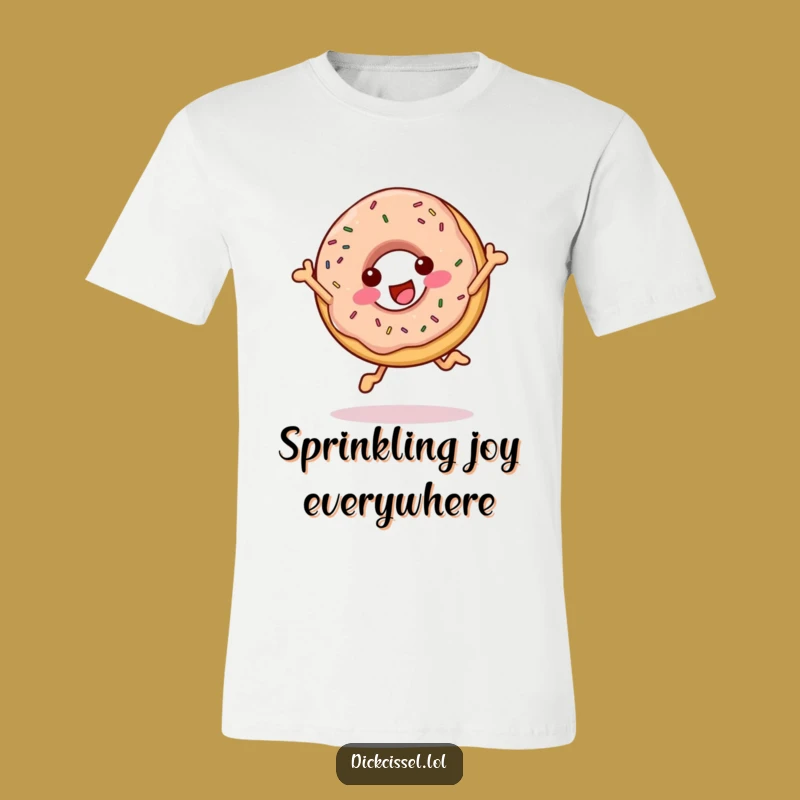 Funny Cheerful Donut T-Shirt - Playful Apparel, Great Funny Gift