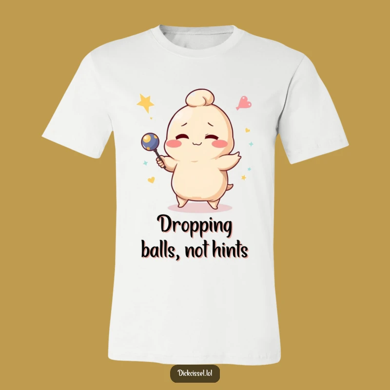 Funny Dumpling Juggling T-Shirt: Hilarious Cartoon Clothing for Comedic Souls