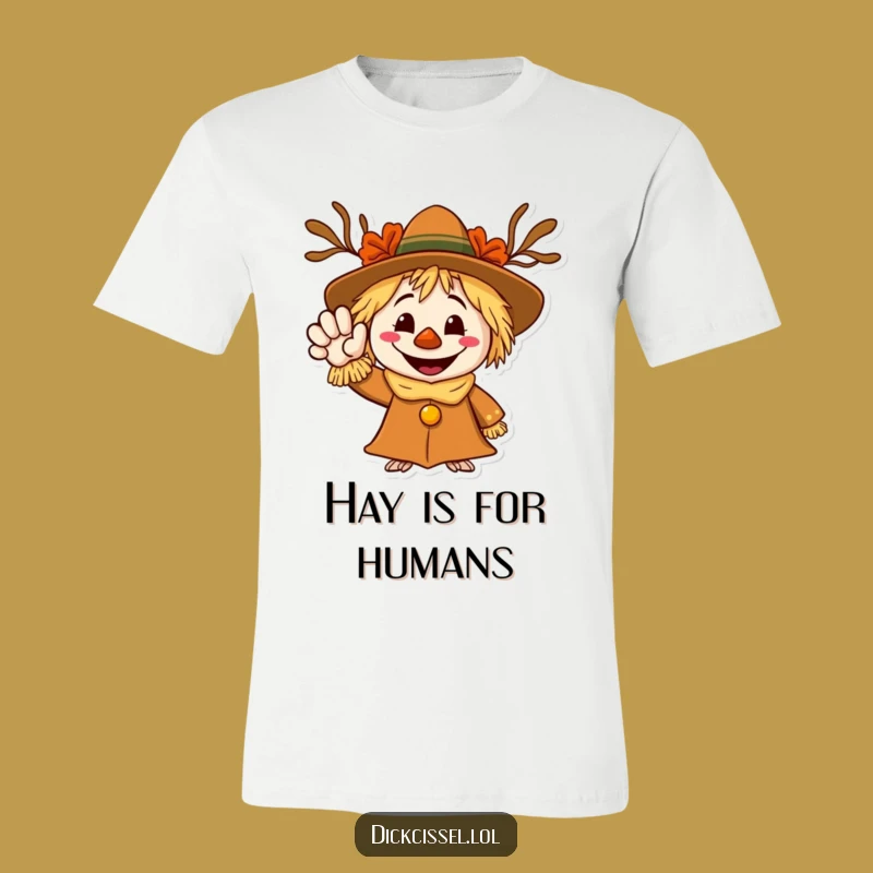 Funny Scarecrow Wave T-Shirt - Wear Your Welcome with This Hilarious Tee